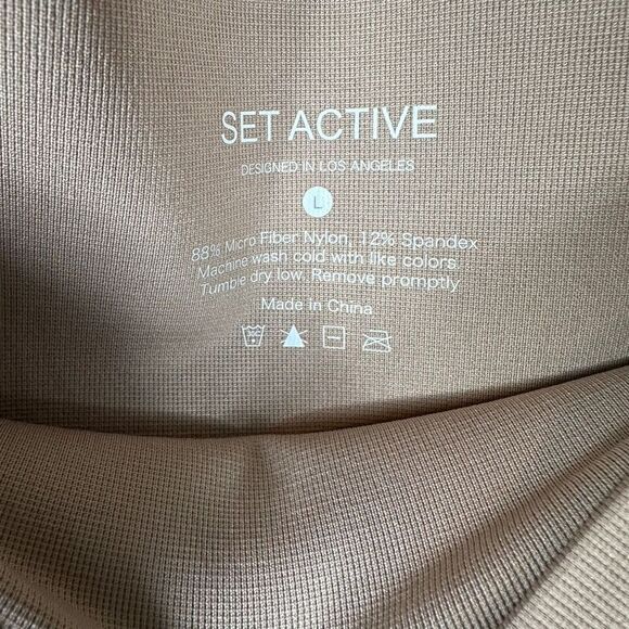 Set Active Sport Body High Waisted Full Length Leggings Size L - Picture 3 of 6